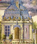 Reconstitution du Trianon de porcelaine construit en 1670 par Le Vau pour Louis XIV