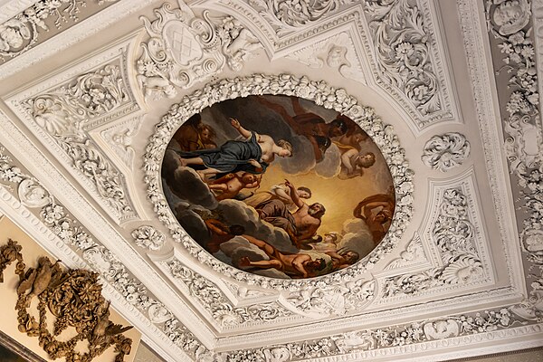 Plaster ceiling by James Pettifer (1675)