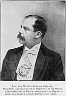 Licenciado Manuel Estrada Cabrera, presidente de Guatemala de 1898 a 1920.