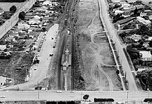Aerial view of the Remuera Railway Station, 1964 Auckland Libraries 580-10441.jpg