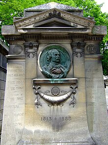 Tomb of Auguste Maquet at Père Lachaise.