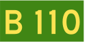 Australian Alphanumeric State Route B110.svg