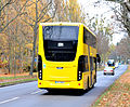 Berliner Verkehrsbetriebe (BVG) bus 3093 van het type VDL Citea DLF 114 als lijn X34 bij Krankenhaus Havelhöhe te Berlijn.