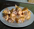 Tahu tuna. Fried tofu filled with grounded tuna. A delicacy from pacitan, East java.