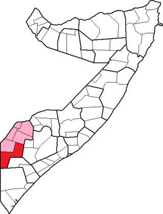 <span class="mw-page-title-main">Bardhere District</span> District in Gedo, Somalia
