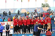 Deutsch: Beachhandball Europameisterschaften 2019 (Beach handball Euro); Tag 6: 7. Juli 2019 – Siegerehrungen English: Beach handball Euro; Day 6: 7 July 2019 – Medal ceremony