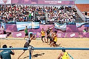 Deutsch: Beachhandball bei den Olympischen Jugendspielen 2018; Tag 3, 9. Oktober 2018; Jungs, Vorrunde, Gruppe A - Ungarn-Thailand 2:1 English: Beach handball at the 2018 Summer Youth Olympics at 9 October 2018 – Girls Preliminary Round Group A‎ – Hungary-Thailand 2:1