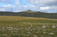 The summit plateau from the south