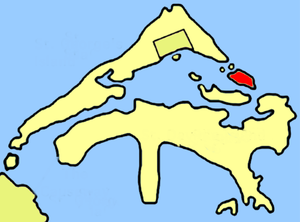 Location of Paget Island (highlighted in color) within Bermuda