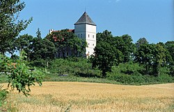 The church (former castle) in Bezławki