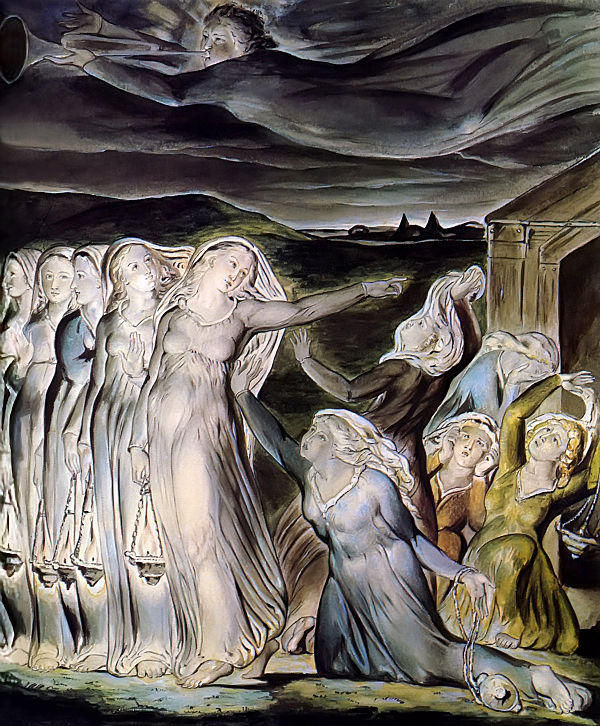 The Parable of the Wise and Foolish Virgins (1822) by William Blake, Tate Gallery.