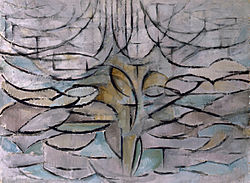 Piet Mondrian : Pommier en fleurs