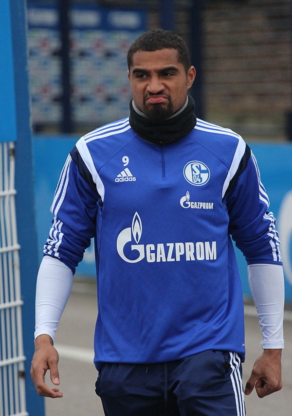 Boateng training with Schalke 04 in 2015