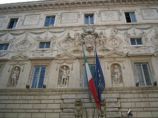 Fachada del Palacio Spada, donde se encuentra la Galería Spada