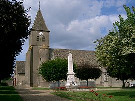A igreja em Bragny-sur-Saône