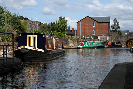 The canal basin at Brecon along the Monmouthshire & Brecon Canal Brecon Canal Basin.JPG