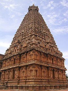Temple complex with Main Gopuram