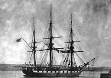 Prussian warship, circa 1867 Bundesarchiv Bild134-B0335, Fregatte "Thetis" vor Anker.jpg