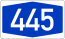 Bundesautobahn 445 numéro.svg