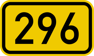 Bundesstraße 296 number.svg