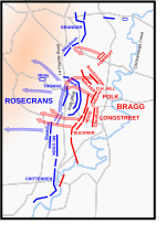 Battle of Chickamauga, actions of September 20 CHICKAMAUGA PHASE 2.svg