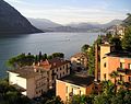 Veduta tal-Lag Lugano lake ta' Campione d'Italia