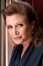 Carrie Fisher, actress and writer Carrie Fisher 2013-a straightened.jpg