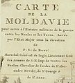 Название Carte Moldavie с указанием наград Баура (упоминаются ордена Александра Невского, Св. Георгия, Св. Анны)