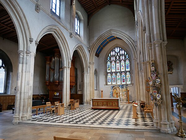 The chancel of the Church of St Giles Cripplegate