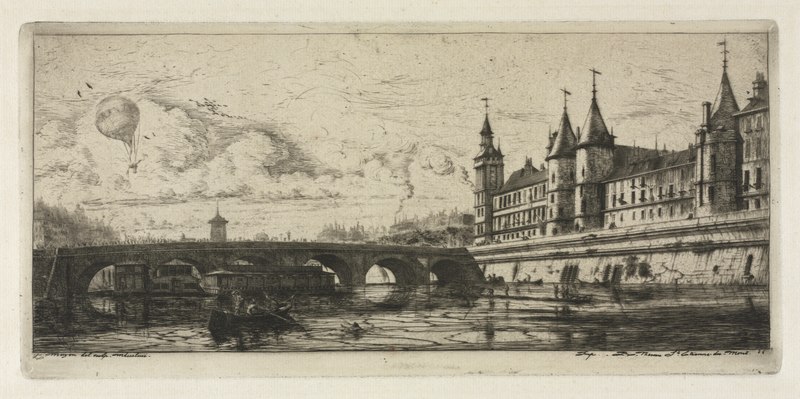 File:Charles Meryon - Etchings of Paris- The Exchange Bridge - 1953.686 - Cleveland Museum of Art.tif