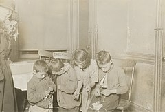 Children working in home-based assembly operations in United States (1923).
