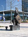 Nederlands: Christian Jankowski, Living Sculptures, Caesar, 2012, Brons in de middenberm van de Croeselaan, Utrecht. English: Christian Jankowski, Living Sculptures, Caesar, bronze, on the central reservation of the Croeselaan, Utrecht, The Netherlands.