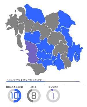 Chungcheongnam-do Republic of korea constituency of the Constituent Assembly election.svg