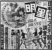『明星』1967年6月号の新聞広告