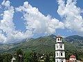 Church Tower with Scenic Backdrop - Delvina - Albania (41623369494).jpg