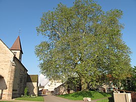 Préty'deki kilise ve çevresi