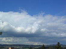 Stratocumulus cumulogenitus with higher layer of altocumulus stratiformis Clouds CL4.jpg