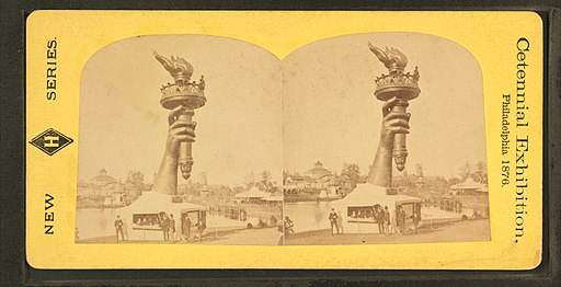  Collossal hand and torch. Bartholdi's statue of 