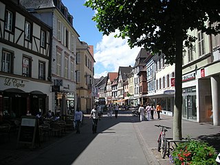 Streetscape Colmar, Alsace France July 2012