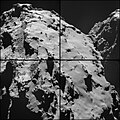 Comet 67P on 28 October 2014 NavCam montage.