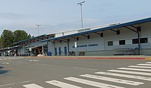 Front of the airport terminal building at CFB Comox Comox-airport.jpg