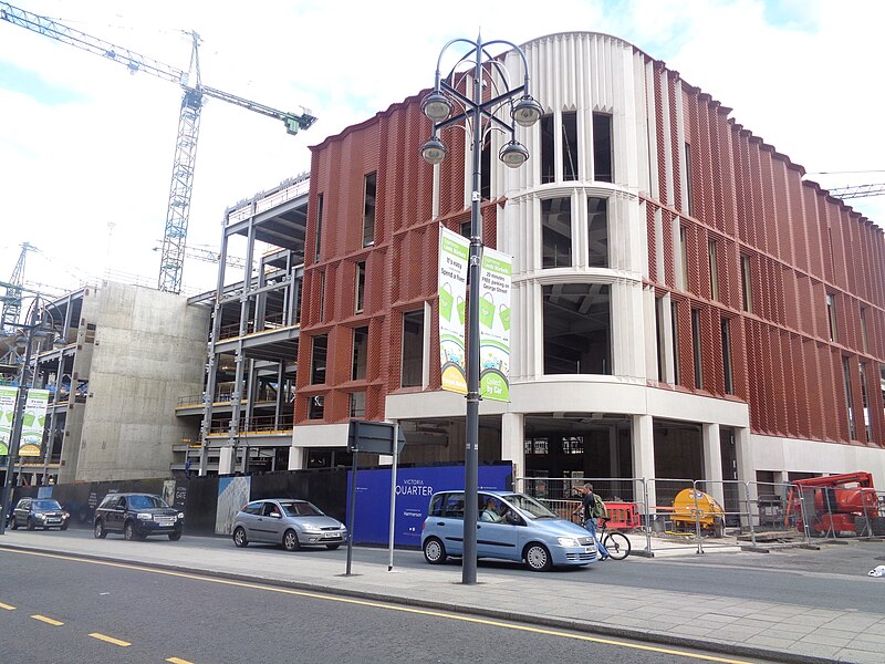 File:Construction of the Eastgate Quarters, Leeds (11th August 2015) 002.JPG