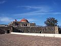 A view front ceil in the Santiago Apostol Convent. It is located in Cuilapam de Guerrero.Town, Oaxaca, México.