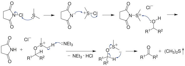 Reactiemechanisme van de Corey-Kim-oxidatie