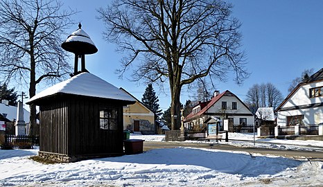 Clocher-tour en bois à Dřevíkov.