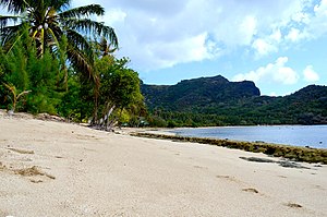 Playa en la isla de Nuku Hiva