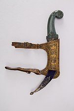 Thumbnail for File:Dagger (Jambiya) with Sheath and Carrier MET 36.25.980abc 001july2014.jpg