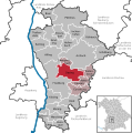 Lage im Landkreis Aichach-Friedberg