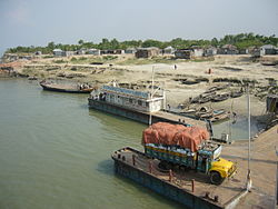 Daulatdia Ghat on the——Padma river