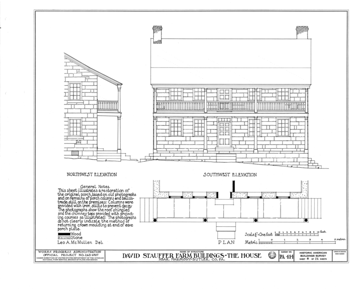 File:David Stauffer Farm Buildings, Harmony, Butler County, PA HABS PA,10-HARM.V,1- (sheet 8 of 24).png